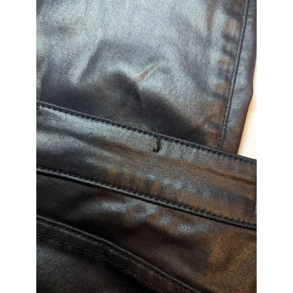 Kut From The Kloth Mia High Rise Skinny Coated Black Jeans Ladies 6 - Picture 10 of 16